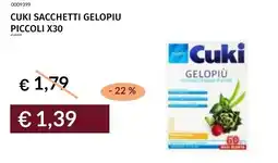 Prezzemolo e Vitale Cuki sacchetti gelopiu piccoli x30 offerta