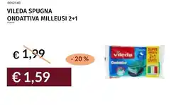 Prezzemolo e Vitale Vileda spugna ondattiva milleusi 2+1 offerta