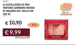Prezzemolo e Vitale Le eccellenze di p&v tartare gambero rosso di mazara del vallo offerta