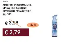 Prezzemolo e Vitale Ambipur profumatore spray per ambienti risveglio primaverile offerta
