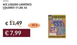 Prezzemolo e Vitale Ace liquido lavatrice colorati 17 lav. x3 offerta