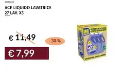 Prezzemolo e Vitale Ace liquido lavatrice 27 lav. x3 offerta