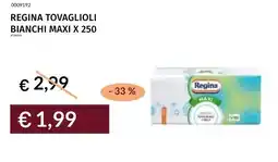 Prezzemolo e Vitale Regina tovaglioli bianchi maxi x 250 offerta