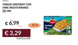 Prezzemolo e Vitale Findus gratinati con erbe mediterranee offerta