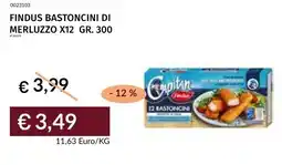 Prezzemolo e Vitale Findus bastoncini di merluzzo x12 offerta
