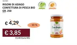 Prezzemolo e Vitale Rigoni di asiago confettura di pesca bio offerta