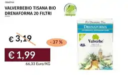 Prezzemolo e Vitale Valverbebio tisana bio drenaforma offerta