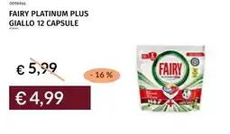 Prezzemolo e Vitale Fairy platinum plus giallo 12 capsule offerta