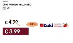 Prezzemolo e Vitale Cuki rotolo alluminio offerta