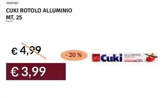 Prezzemolo e Vitale Cuki rotolo alluminio offerta
