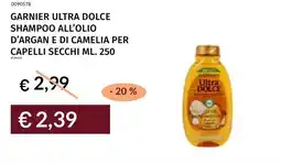 Prezzemolo e Vitale Garnier ultra dolce shampoo all'olio d'argan e di camelia per capelli secchi offerta