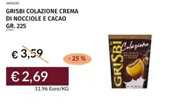 Prezzemolo e Vitale Grisbi colazione crema di nocciole e cacao offerta