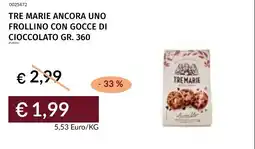 Prezzemolo e Vitale Tre marie ancora uno frollino con gocce di cioccolato offerta