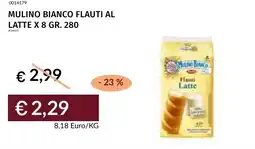 Prezzemolo e Vitale Mulino bianco flauti al latte x 8 offerta