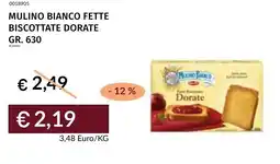 Prezzemolo e Vitale Mulino bianco fette biscottate dorate offerta
