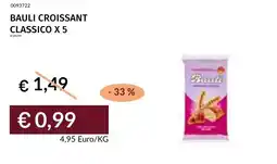Prezzemolo e Vitale Bauli croissant classico x 5 offerta