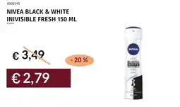 Prezzemolo e Vitale Nivea black & white inivisible fresh offerta