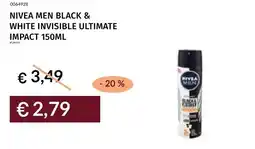 Prezzemolo e Vitale Nivea men black & white invisible ultimate impact offerta