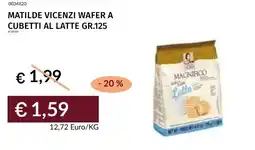 Prezzemolo e Vitale Matilde vicenzi wafer a cubetti al latte offerta