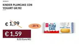 Prezzemolo e Vitale Kinder plumcake con yogurt offerta