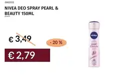 Prezzemolo e Vitale Nivea deo spray pearl & beauty offerta