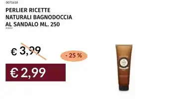 Prezzemolo e Vitale Perlier ricette naturali bagnodoccia al sandalo offerta