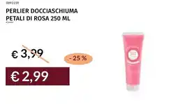 Prezzemolo e Vitale Perlier docciaschiuma petali di rosa offerta