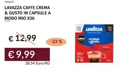 Prezzemolo e Vitale Lavazza caffe crema & gusto in capsule a modo mio x36 offerta