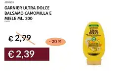 Prezzemolo e Vitale Garnier ultra dolce balsamo camomilla e miele offerta