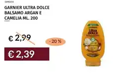Prezzemolo e Vitale Garnier ultra dolce balsamo argan e camelia offerta
