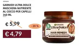 Prezzemolo e Vitale Garnier ultra dolce maschera nutriente al cocco per capelli offerta
