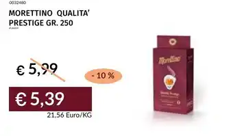 Prezzemolo e Vitale Morettino qualita' prestige offerta