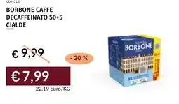 Prezzemolo e Vitale Borbone caffe decaffeinato 50+5 cialde offerta