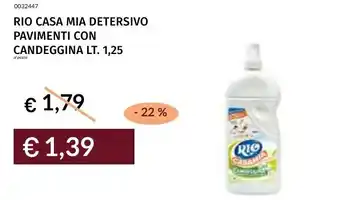 Prezzemolo e Vitale Rio casa mia detersivo pavimenti con candeggina offerta