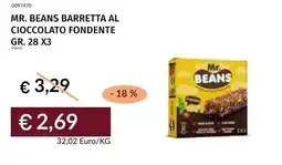 Prezzemolo e Vitale Mr. beans barretta al cioccolato fondente offerta