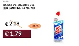 Prezzemolo e Vitale Wc net detergente gel con candeggina offerta