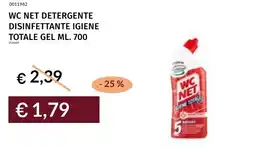 Prezzemolo e Vitale Wc net detergente disinfettante igiene totale gel offerta