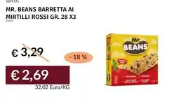 Prezzemolo e Vitale Mr. beans barretta ai mirtilli rossi offerta