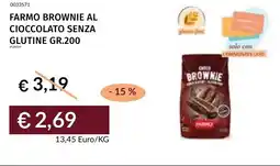 Prezzemolo e Vitale Farmo brownie al cioccolato senza glutine offerta