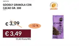 Prezzemolo e Vitale Goodly granola con cacao offerta