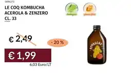 Prezzemolo e Vitale Le coq kombucha acerola & zenzero offerta