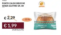 Prezzemolo e Vitale Punto caldo brioche senza glutine offerta