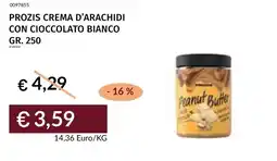 Prezzemolo e Vitale Prozis crema d'arachidi con cioccolato bianco offerta