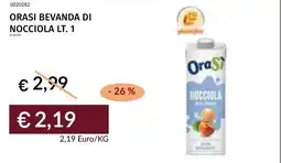 Prezzemolo e Vitale Orasi bevanda di nocciola offerta