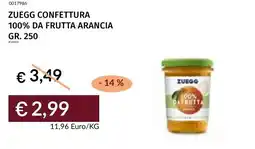 Prezzemolo e Vitale Zuegg confettura 100% da frutta arancia offerta