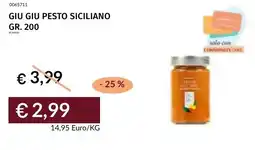 Prezzemolo e Vitale Giu giu pesto siciliano offerta