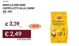 Prezzemolo e Vitale Barilla emiliane cappelletti alla carne offerta