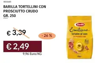 Prezzemolo e Vitale Barilla tortellini con prosciutto crudo offerta