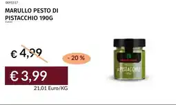 Prezzemolo e Vitale Marullo pesto di pistacchio offerta