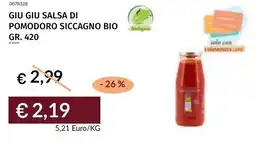Prezzemolo e Vitale Giu giu salsa di pomodoro siccagno bio offerta